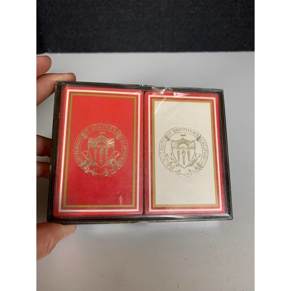 Vintage  University of Southern California Card set 2 pack sealed new red white.